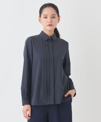 タックデザインタイプライターシャツ ／洗濯機で洗える | HIROKO BIS