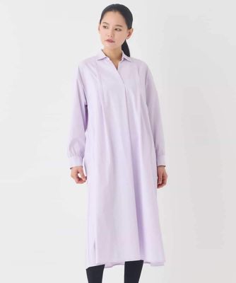 タイプライターシャツワンピース ／洗濯機で洗える | HIROKO BIS