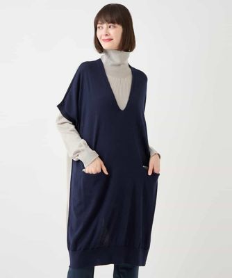 ホールガーメントリブニットジレ