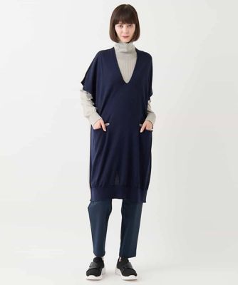 ホールガーメントリブニットジレ