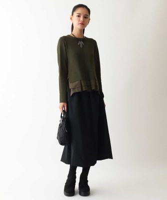 タフタジョイントニットプルオーバー
