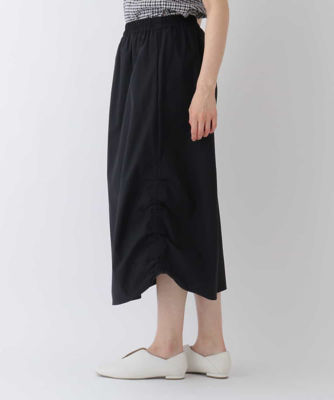 超美品の HIROKO BIS アシンメトリーストライプタイトスカート(ミモレ