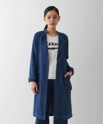 二重織りガーゼライトデニムコート