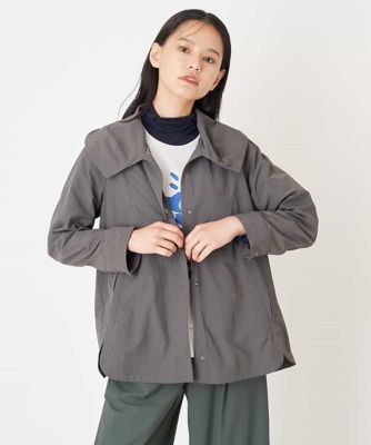 ＜HIROKO BIS (Women)＞【洗濯機で洗える】ラウンドカットヘムミドル丈ブルゾン