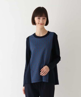 ＜HIROKO BIS (Women)＞【洗える】ドーナツ柄ジャカードプルオーバー