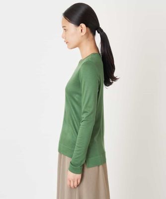 ＜HIROKO BIS (Women)＞【洗える】ベーシック丸首カットソー