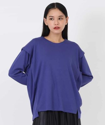 ＜HIROKO BIS (Women)＞【洗える】プリーツジャージーデザインプルオーバー