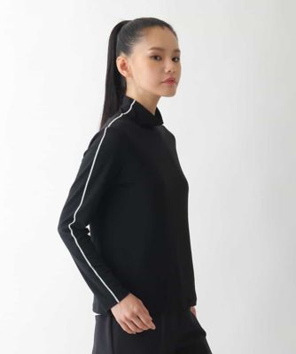 ＜HIROKO BIS (Women)＞配色ラインハイネックインナートップ　／洗える