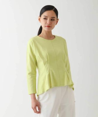 【SALE】HIROKO BIS (Women)/ヒロコビス ピンタックポイントコットントップス イエロー25 【三越伊勢丹/公式】