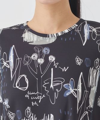 アートプリントカットソー ／洗濯機で洗える | HIROKO BIS (Women