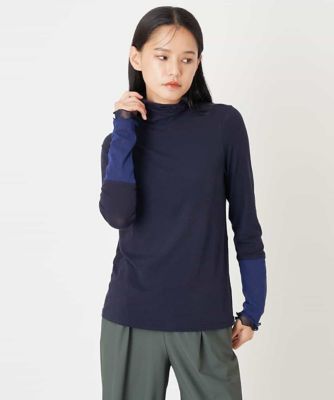 ＜HIROKO BIS (Women)＞【洗える】チュール袖ベア天竺プルオーバー