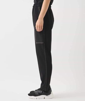 配色ステッチジャージーデザインパンツ　／洗える