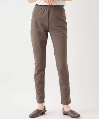 スリムシルエット裏起毛ストレッチパンツ　／洗濯機で洗える