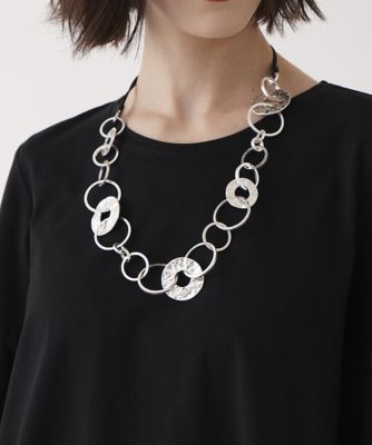 ＜HIROKO BIS (Women)＞メタルサークルラインネックレス