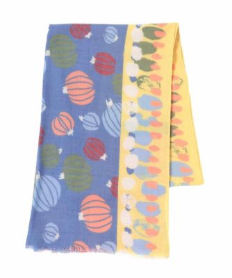 ＜HIROKO BIS (Women)＞幾何プリント起毛ストール　／洗える