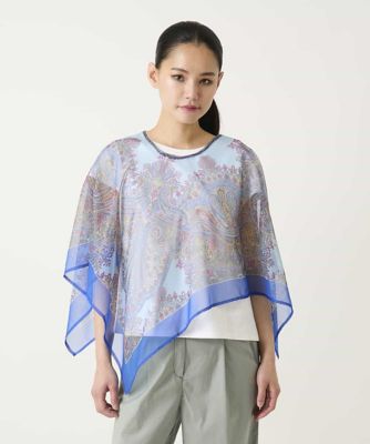 ＜HIROKO BIS (Women)＞マルチウェイスカーフ柄プリントストール　／洗える