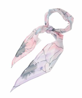 接触冷感】フラワーモチーフ剣先スカーフ | HIROKO BIS (Women