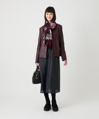 シルケットウールチェックストール ／洗える | HIROKO BIS (Women