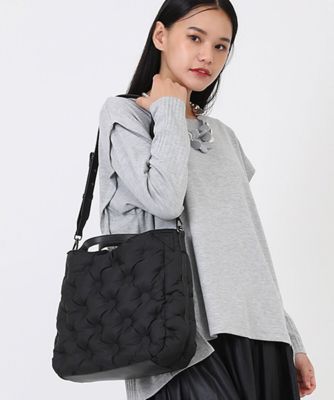 ＜HIROKO BIS (Women)＞【２ＷＡＹ】ドットキルトデザインバッグ