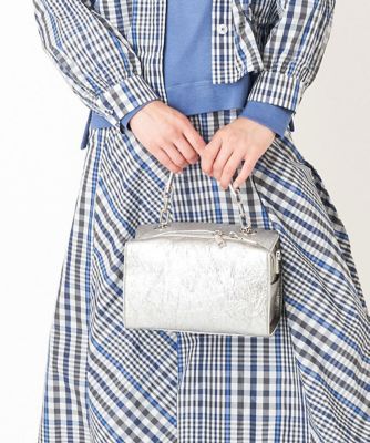 ＜HIROKO BIS (Women)＞【２ＷＡＹ】箔スクエアバッグ