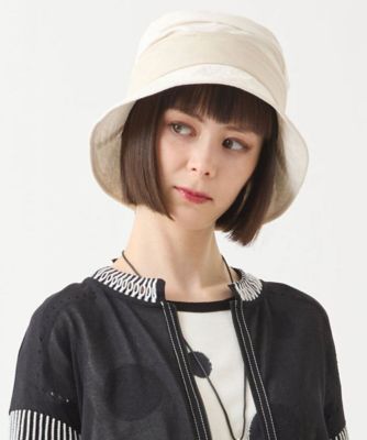 ＜HIROKO BIS (Women)＞リネンライクバケットハット　／洗える