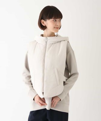 ＜HIROKO BIS (Women)＞【洗濯機で洗える】ジップアップコンパクトベスト