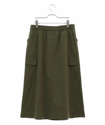 【洗濯機で洗える】ストレッチタフタフレアスカート