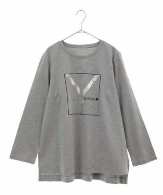 ＜HIROKO BIS GRANDE (Women)＞【洗える】コットンポンチロゴＴシャツ