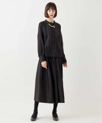 【大きいサイズ】シアーフラワーエンボスブラウス　／洗える