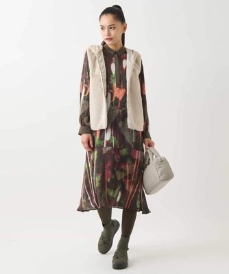 大きいサイズ】フェイクファーフードベスト ／洗える | HIROKO BIS