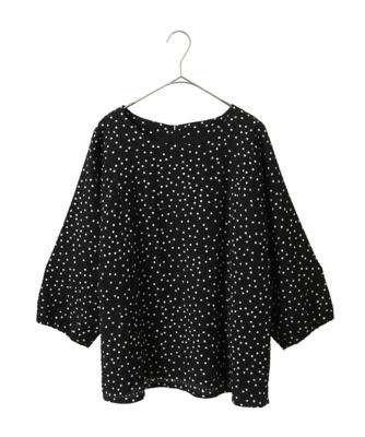 ＜HIROKO BIS GRANDE (Women)＞【大きいサイズ】シアーチェックドットプリントブラウス