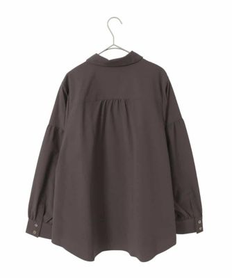 大きいサイズ】タイプライター比翼デザインブラウス ／洗える | HIROKO
