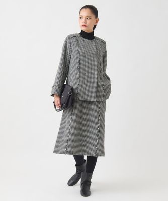 大きいサイズ】千鳥チェックツイードジャンパースカート | HIROKO BIS