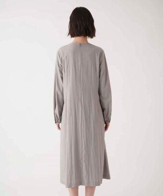 【大きいサイズ】ドレープワッシャーワンピース　／洗える