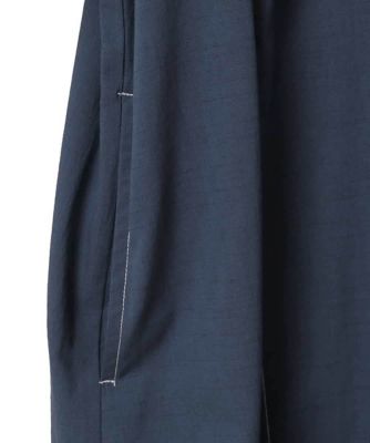 【大きいサイズ】配色ステッチ立体スリーブワンピース