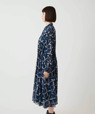 大きいサイズ】変形チェックシアーワンピース | HIROKO BIS GRANDE