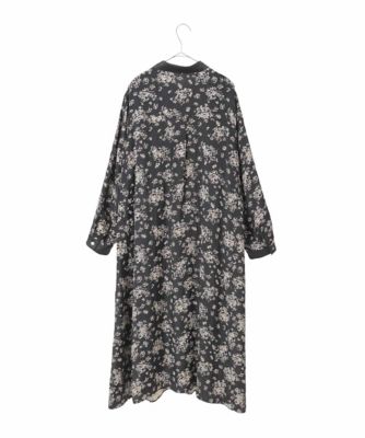 パラスパレス 花柄 シャツワンピース 大きいサイズ】小付きフラワー柄シャツワンピース ／洗える | HIROKO