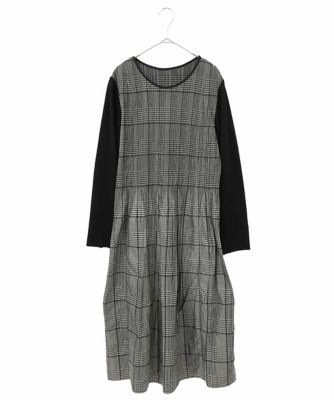 HIROKO BIS GRANDE (Women)/ヒロコビスグランデ 【大きいサイズ】グレンチェックジャカードワンピース