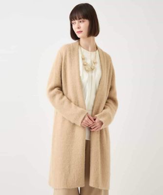 大きいサイズ】ヘアリーロングニットカーディガン | HIROKO BIS GRANDE