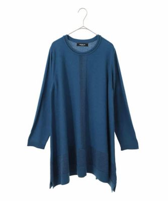 ＜HIROKO BIS GRANDE (Women)＞【大きいサイズ】ラメインターシャニットチュニック