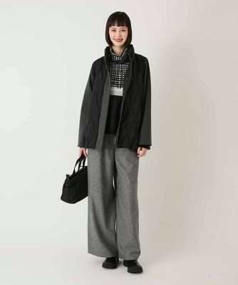 大きいサイズ】チェックアクセントタートルネックニット | HIROKO BIS