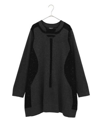 配色切り替えスパンコールニットチュニック | HIROKO BIS GRANDE