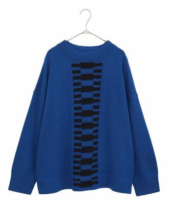 ＜HIROKO BIS GRANDE (Women)＞幾何柄モチーフスパンコールニットプルオーバー
