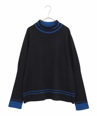 ＜HIROKO BIS GRANDE (Women)＞【大きいサイズ】ボーダーネックスパンコールニットプルオーバー