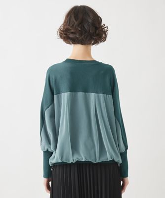【大きいサイズ】ジョイントデザインドルマンニットプルオーバー