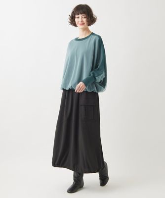 【大きいサイズ】ジョイントデザインドルマンニットプルオーバー
