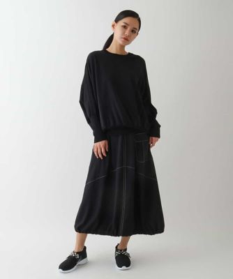 【大きいサイズ】ジョイントデザインドルマンニットプルオーバー