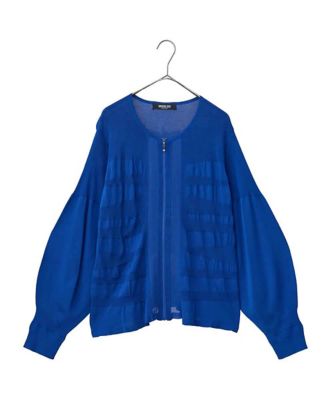 HIROKO BIS / ヒロコビス メタリックヤーンリブニットカーディガン HIROKO BIS｜メタリックヤーンリブニットカーディガン | Rakuten