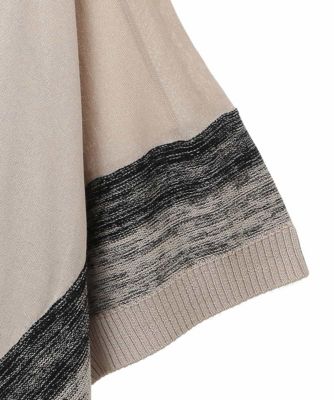 HIROKO BIS / ヒロコビス グラデーションポンチョニットプルオーバー グラデーションポンチョニットプルオーバー | HIROKO BIS (Women