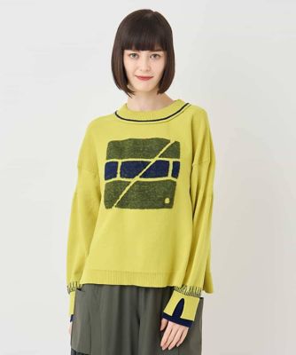 大きいサイズ】カラフルジャカードニットプルオーバー | HIROKO